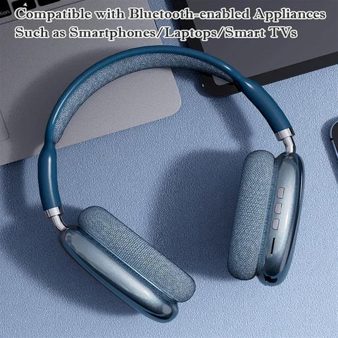 P9 Wireless Bluetooth Headphones With Mic Noise Cancelling Headsets Stereo Sound Earphones Sports Gaming Headphones Supports TF