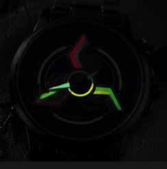 Premium Black Spinner Men’s Watch | Stylish Stainless Steel Wrist Watch