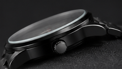 Premium Black Spinner Men’s Watch | Stylish Stainless Steel Wrist Watch