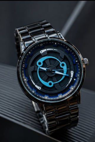 Luxury Black Steel Men's Watch – Premium Designer Analog Wrist Watch