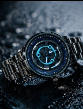 Luxury Black Steel Men's Watch – Premium Designer Analog Wrist Watch