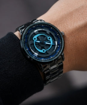 Luxury Black Steel Men's Watch – Premium Designer Analog Wrist Watch